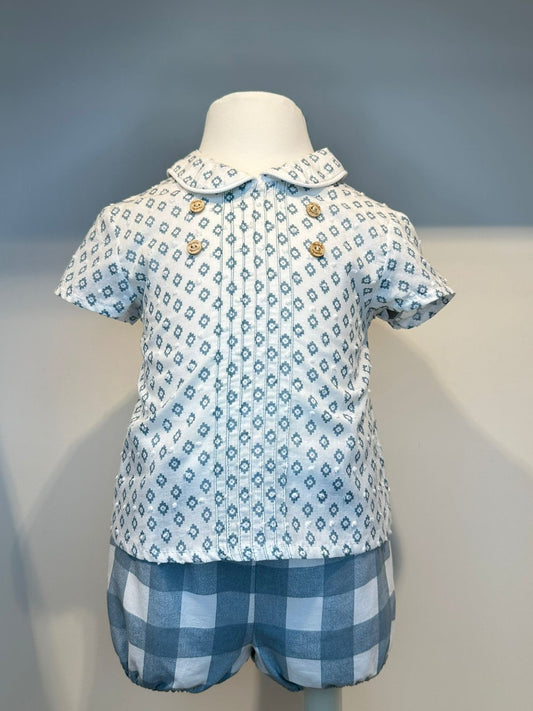 Conjunto romb y short cuadros