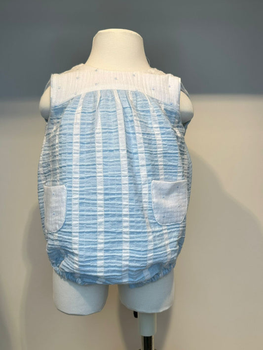 Bombacho rayas punto azul