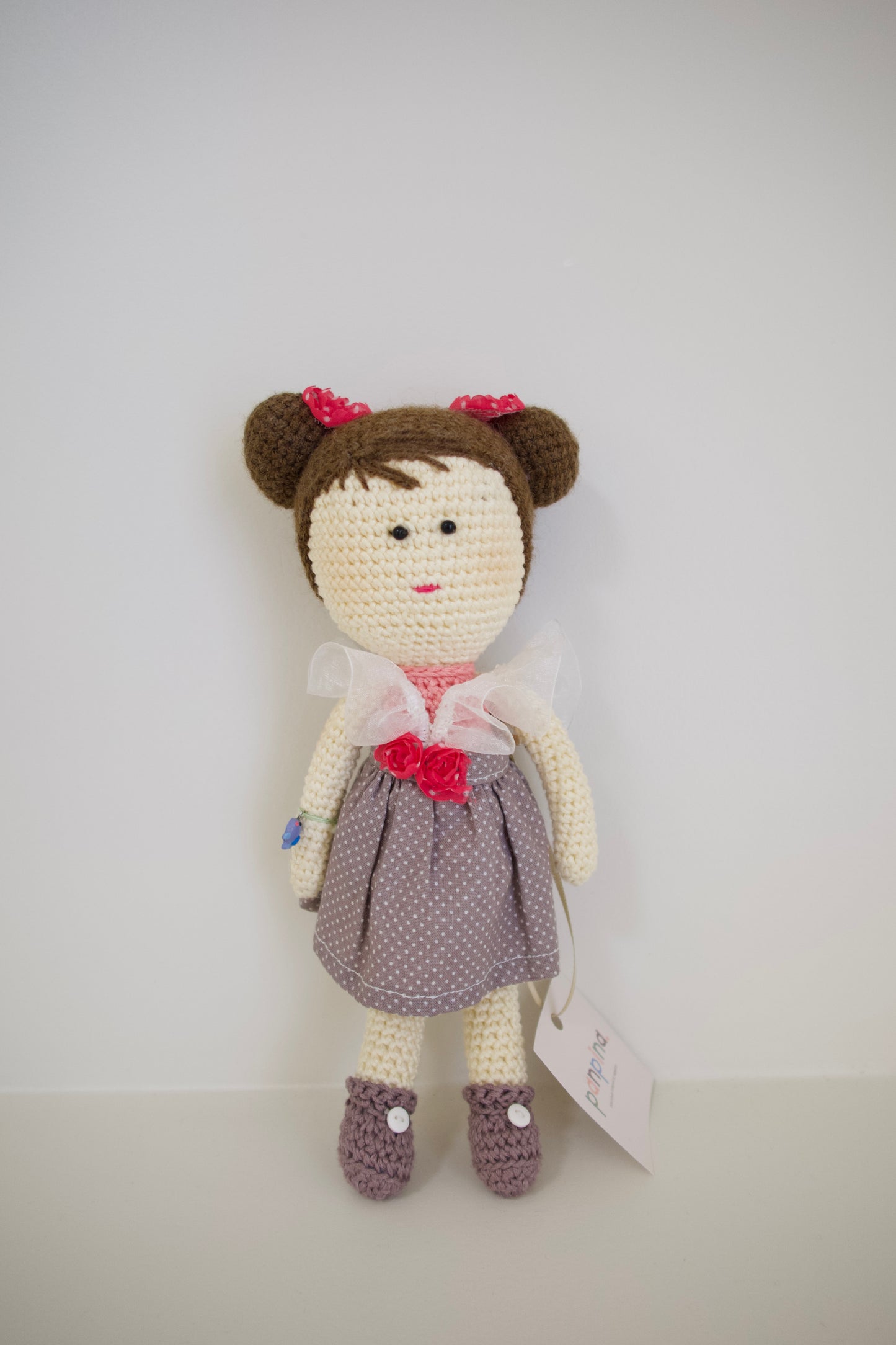 Muñequita tejida - chongos