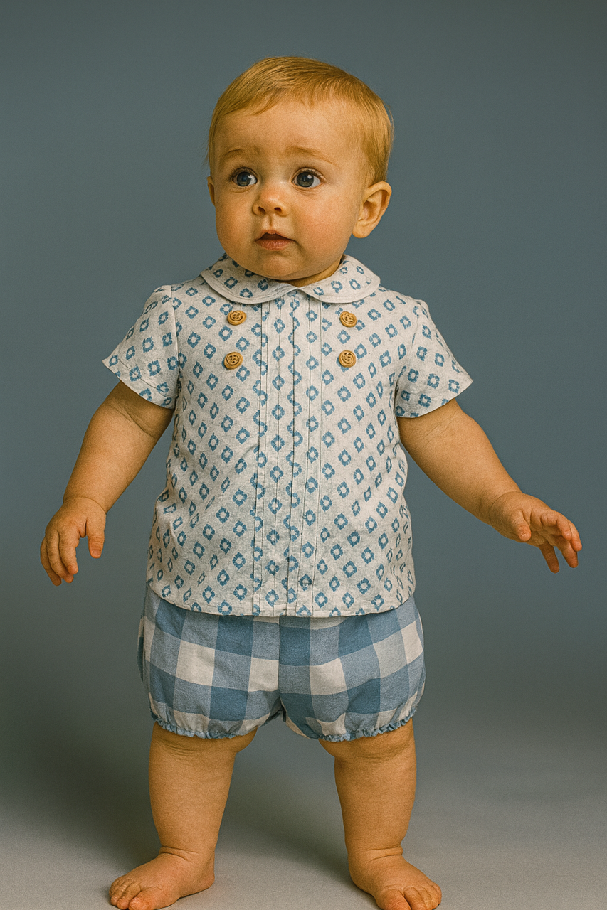 Conjunto romb y short cuadros