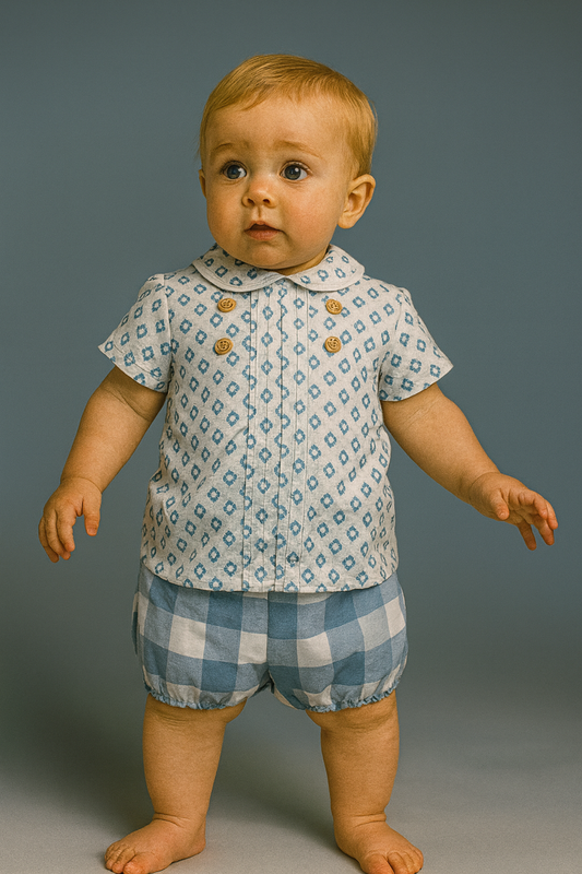 Conjunto romb y short cuadros