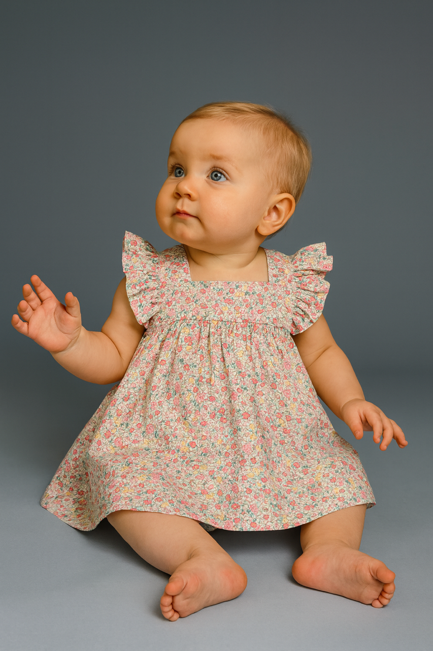 Vestido Blanco Flor chiq.