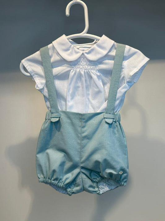 Conjunto blanco y ranita aqua