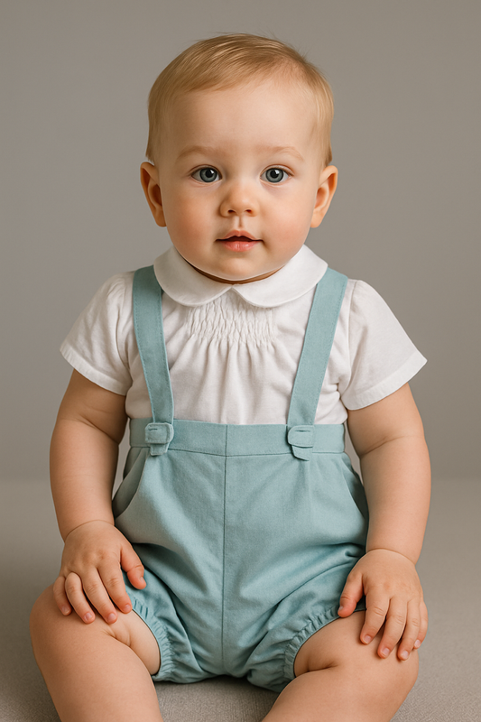 Conjunto blanco y ranita aqua