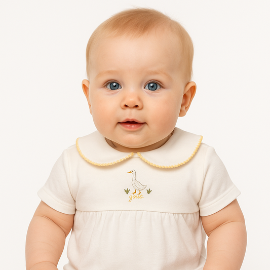 Body Cuello Bordado Pato